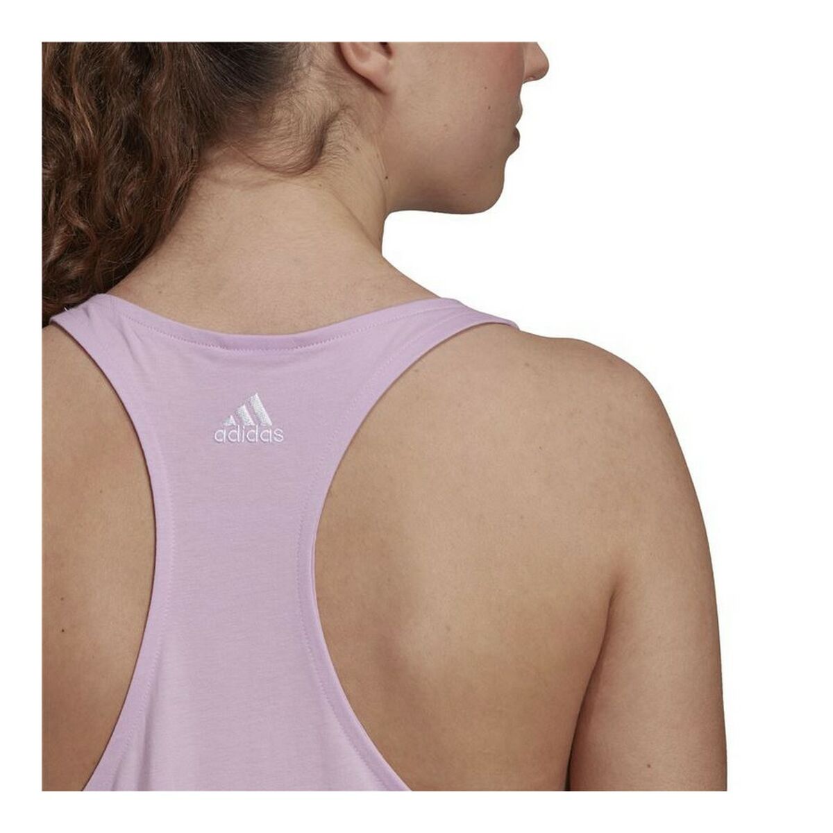 Dámske tričko na ramienka Adidas Essentials Logo Levanduľa